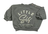 Sivá oversize mikina s nápisom George