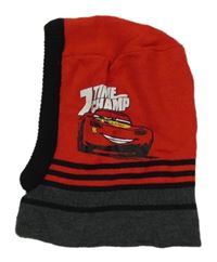 Červeno-šedá pletená kukla s Cars C&A