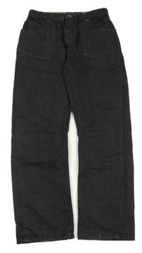 Čierne relaxed fit rifle Matalan