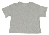 Sivé melírované crop tričko Pepperts