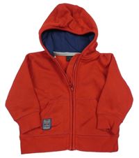 Červená prepínaci mikina s kapucňou Next