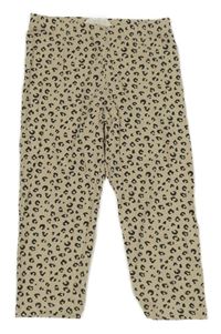 Béžovo-hnedé vzorované legíny H&M
