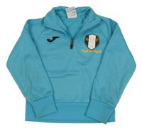 Tyrkysová futbalová mikina s logom Joma