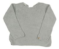 Svetlosivý melírovaný sveter ZARA