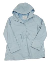 Světlemodrá nepromokavá jarní parka s kapucí PRIMARK