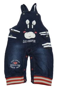 Tmavomodré teplákové rifľové na traké nohavice so zvieratkom Lee Cooper