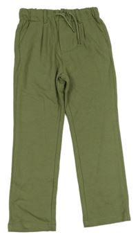 Khaki chino teplákové kalhoty FUZARKA