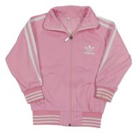 Ružovo-biela prepínaci športová mikina Adidas