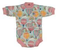 Mátovo-růžové neoprenové body s balony a duhami Splash About