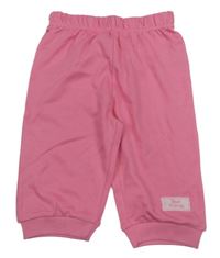 Ružové tepláky s nášivkou