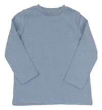 Svetlomodrá melírovaná rebrovaná mikina Tu