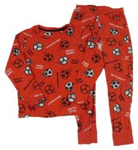 Červené pyžamo s míči George