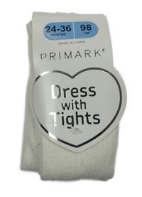 Nové - bílé punčocháče PRIMARK
