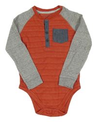 Červeno-šedé melírované body s kapsou F&F