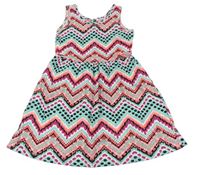 Farebné bavlnené vzorované šaty zn. Pep&Co