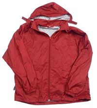 Červená šusťáková bunda s ukrývací kapucí Result 