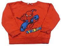 Červená mikina so Spidermanem zn. M&S