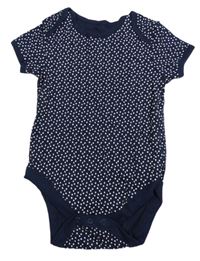 Tmavomodré puntíkaté body Primark