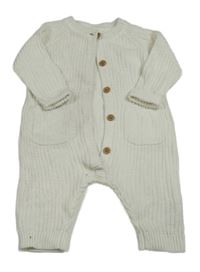 Bílý pletený overal George