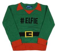 Zelený svetr - elf Bluezoo