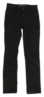 Černé skinny kalhoty koženkového vzhledu Denim Co.