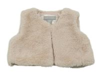 Pudrová kožušinová podšitá vesta Primark