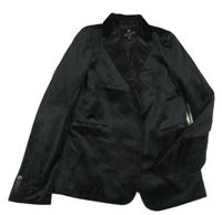 Černé sametové slavnostní sako Cool Cat