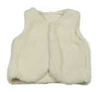 Béžová kožušinová podšitá vesta Zeeman