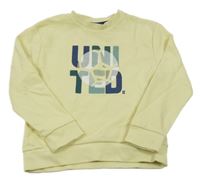 Žltá mikina s nápisom Okaidi