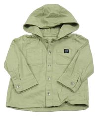 Svetlozelená rifľová bunda s kapucňou F&F