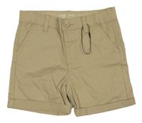 Nové - Pískové plátěné chino kraťasy Denim Co.