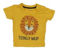 Horčicové tričko s lvem Primark