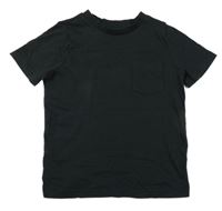 Čierne tričko s vreckom Tu