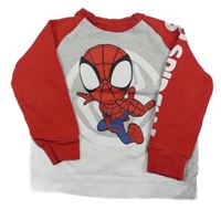 Sivo-červená mikina so Spidermanem C&A