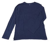 Tmavomodré tričko H&M
