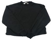 Čierna crop mikina zn. H&M