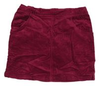 Fuchsiová menšestrová sukňa s vreckami Yigga