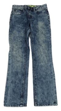 Tmavomodré melírované skinny rifle Charles Vögele