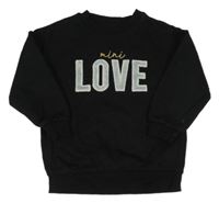 Čierna mikina s nápisom F&F