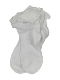 Nové - 3x bílé ponožky s volánkem 