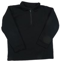 Černé vzorované polo triko George