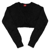 Čierne svetrové chlpaté prepínaci bolerko manguun