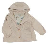 Svetloružová šušťáková jarná bunda s kapucňou H&M
