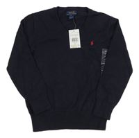 Nové - tmavomodrý ľahký sveter s logom Ralph Lauren