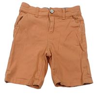 Marhuľové plátenné chino kraťasy Primark