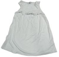 Biely top s volánikom s madeirou PRIMARK