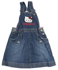 Tmavomodré rifľové na traké šaty s Hello Kitty H&M