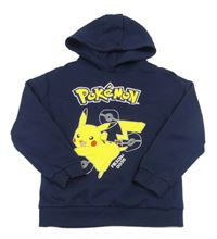 Tmavomodrá mikina s Pikachuem a kapucňou Primark