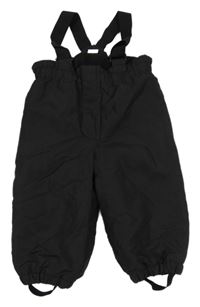 Černé šusťákové laclové oteplovačky H&M