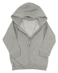 Sivá melírovaná prepínaci mikina s kapucňou Matalan